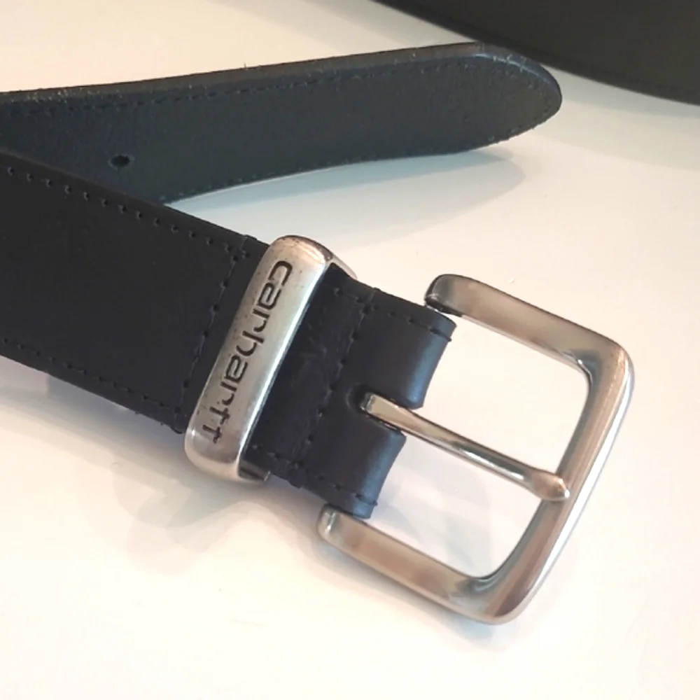 Carhartt Leather Genuine Leather Belt Debossed Brand Logo Adjustable Size 48